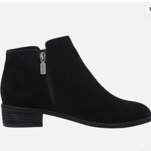Blondo Black Suede Liam Ankle Booties Double Zip Waterproof ♣️Size 8